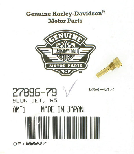 New OEM Genuine Harley-Davidson Slow Jet 65, 27896-79