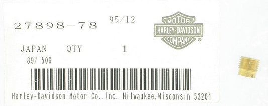 New OEM Genuine Harley-Davidson Main Jet, 27898-78