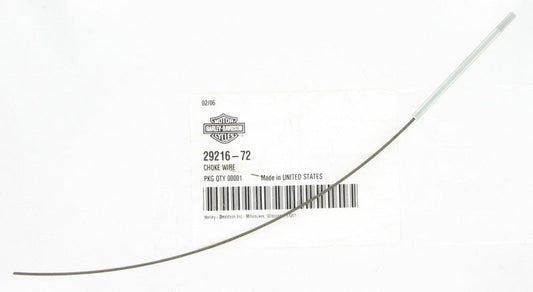 New OEM Genuine Harley-Davidson Choke Wire, 29216-72