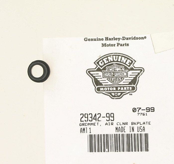 New OEM Genuine Harley-Davidson Grommet Air Cleaner Backplate, 29342-99