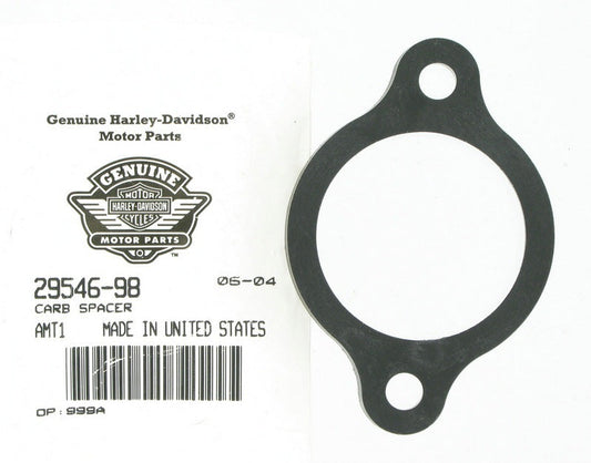 New OEM Genuine Harley-Davidson Carburettor Spacer, 29546-98