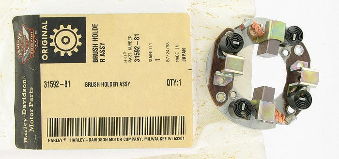 New OEM Genuine Harley-Davidson Brush Holder Assembly, 31592-81