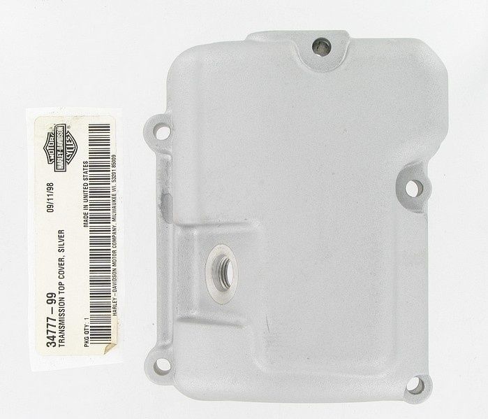 New OEM Genuine Harley-Davidson Transmission Top Cover Silver, 34777-99