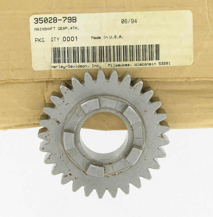 New OEM Genuine Harley-Davidson Mainshaft Gear 4Th, 35028-79B