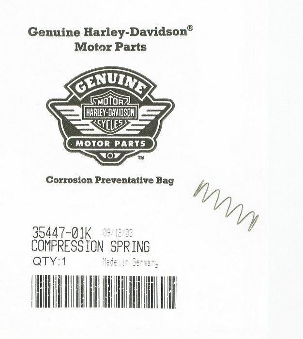 New OEM Genuine Harley-Davidson Spring Compression, 35447-01K