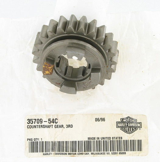 New OEM Genuine Harley-Davidson Gear Countershaft 3Rd, 35709-54C