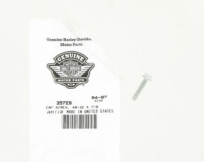 New OEM Genuine Harley-Davidson Screw 8-32 X 7 8" Hex Washer Head Self-Tapping, 3572B