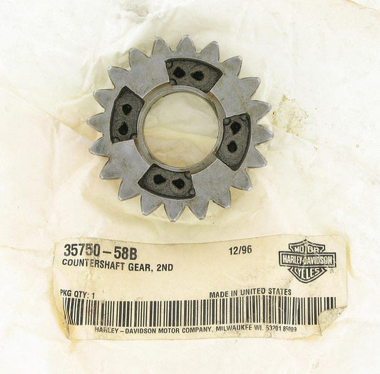 New OEM Genuine Harley-Davidson Gear Countershaft 2Nd, 35750-58B