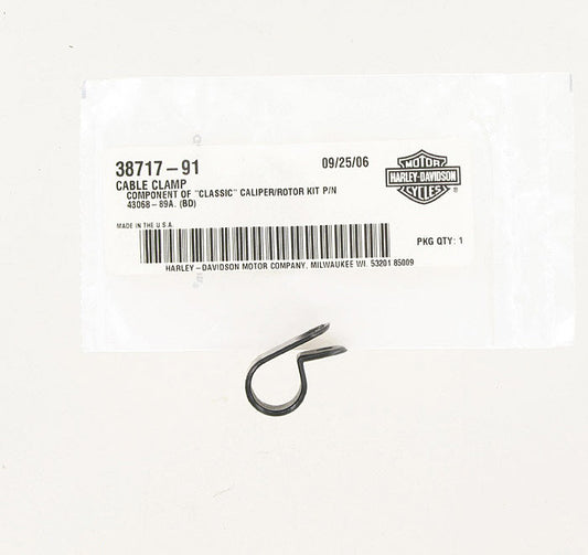 New OEM Genuine Harley-Davidson Cable Clamp, 38717-91
