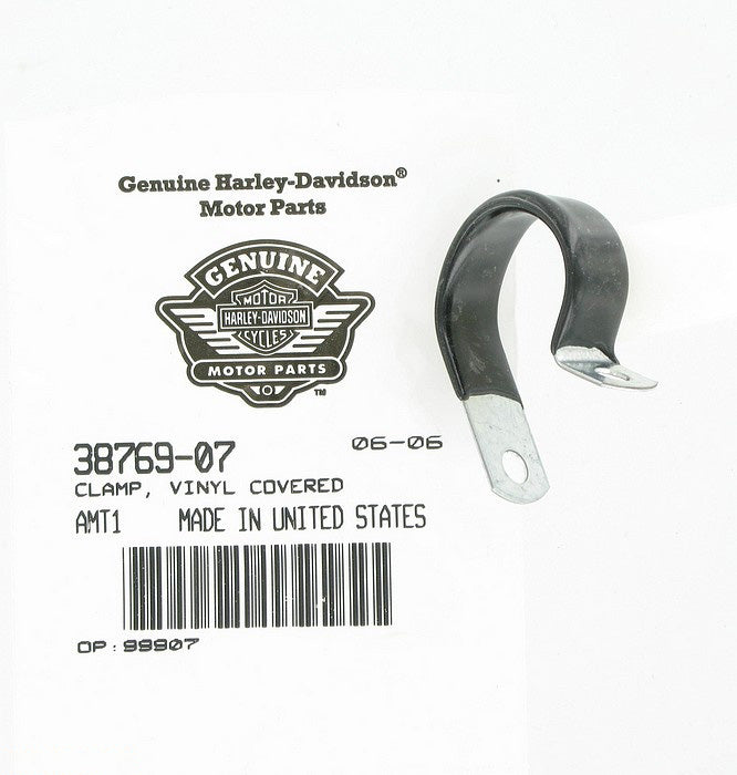 New OEM Genuine Harley-Davidson Clamp Vinyl Covered, 38769-07