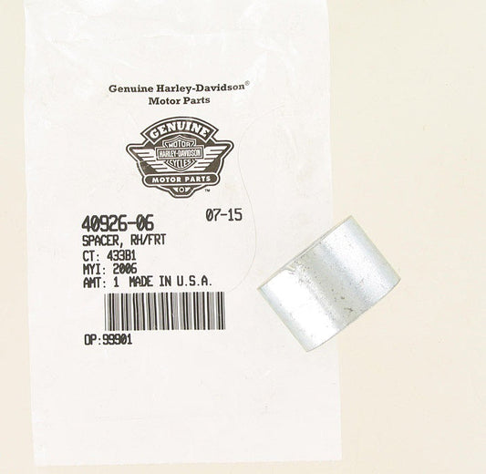 New OEM Genuine Harley-Davidson Spacer Right Hand Front, 40926-06