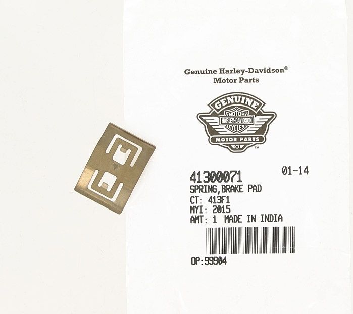 New OEM Genuine Harley-Davidson Spring Brake Pad, 41300071