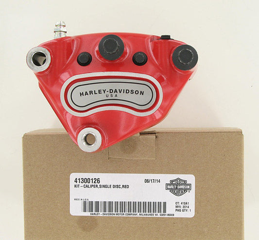 New OEM Genuine Harley-Davidson Kit Caliper Single Disc Rear, 41300126