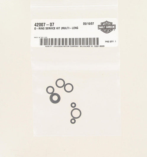 New OEM Genuine Harley-Davidson O-Ring Service Kit Multi, 42007-07