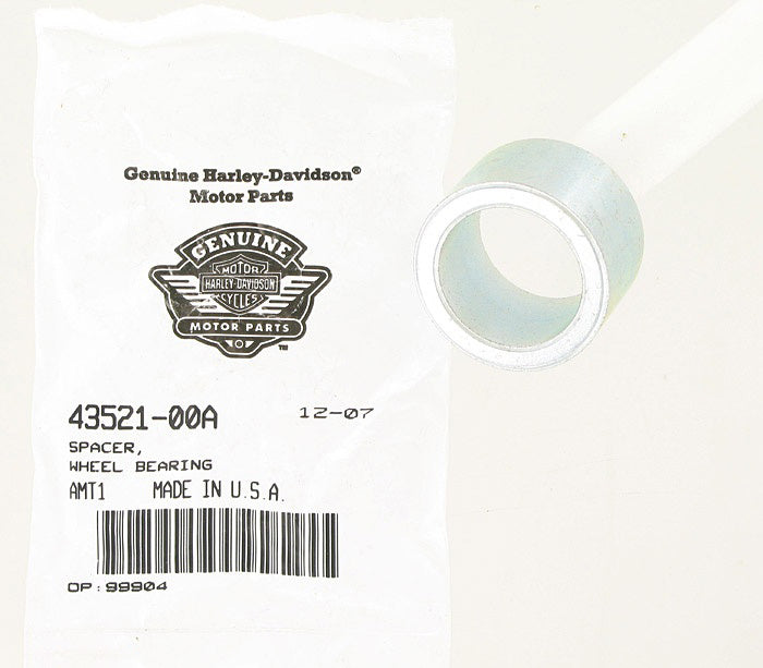 New OEM Genuine Harley-Davidson Spacer Wheel Bearing, 43521-00A