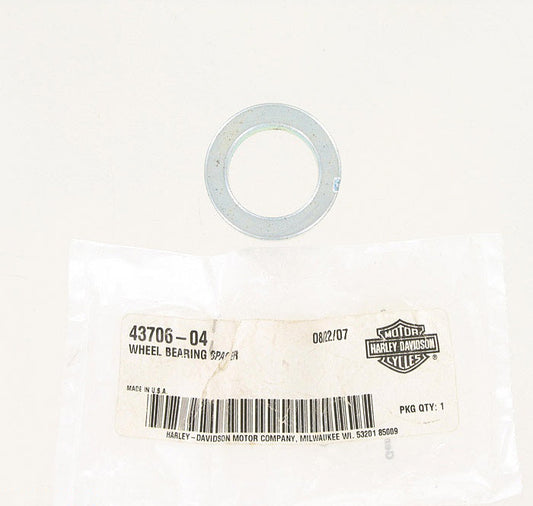 New OEM Genuine Harley-Davidson Wheel Bearing Spacer, 43706-04