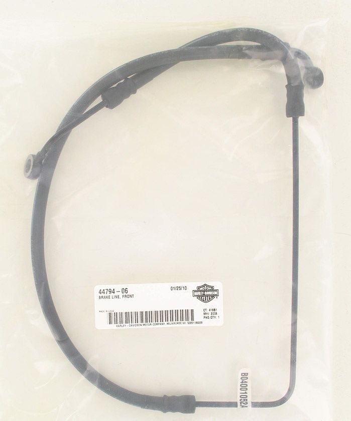 New OEM Genuine Harley-Davidson Brake Line Front, 44794-06