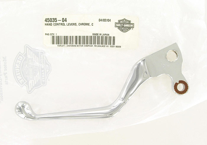 New OEM Genuine Harley-Davidson Hand Control Levers Chrome, 45035-04