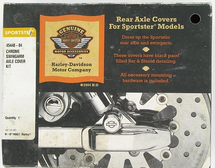 New OEM Genuine Harley-Davidson Kit Swingarm Axle Cover, 45448-04