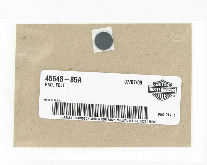 New OEM Genuine Harley-Davidson Pad Felt, 45648-85A