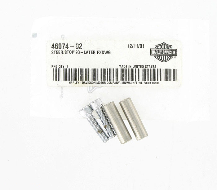 New OEM Genuine Harley-Davidson Fork Stop Kit, 46074-02