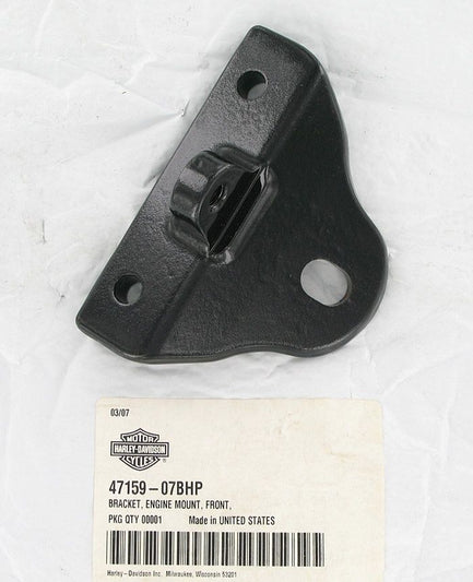 New OEM Genuine Harley-Davidson Front Engine Mounting Bracket, 47159-07BHP