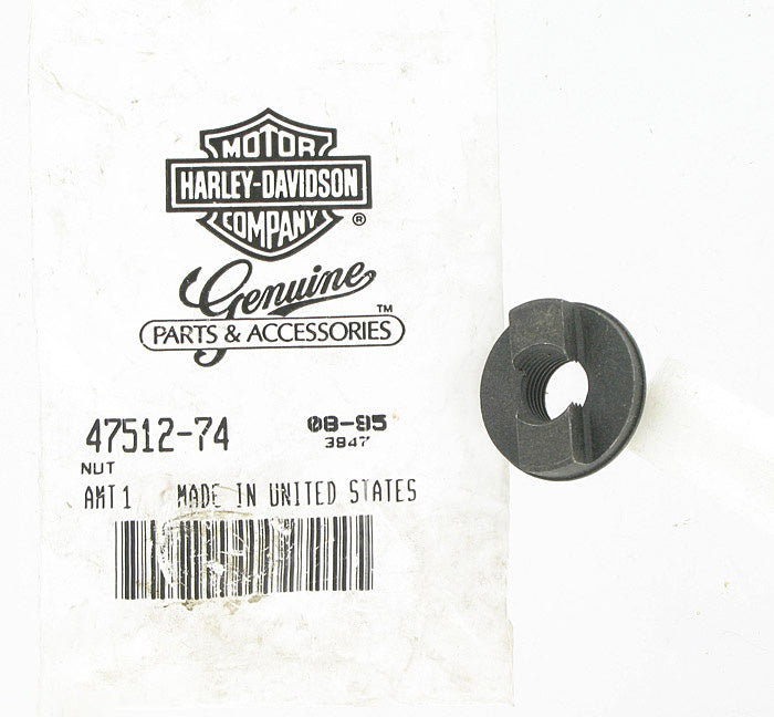 New OEM Genuine Harley-Davidson Pivot Bolt Nut, 47512-74