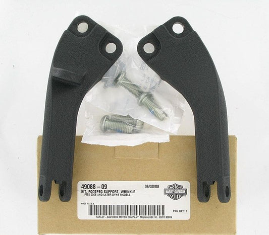 New OEM Genuine Harley-Davidson Passenger Foot Peg Support Kit, 49088-09