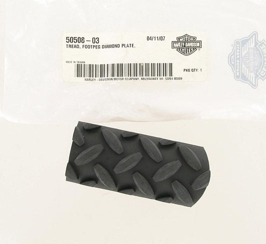 New OEM Genuine Harley-Davidson Tread Only Foot Peg Diamond Plate Right, 50508-03