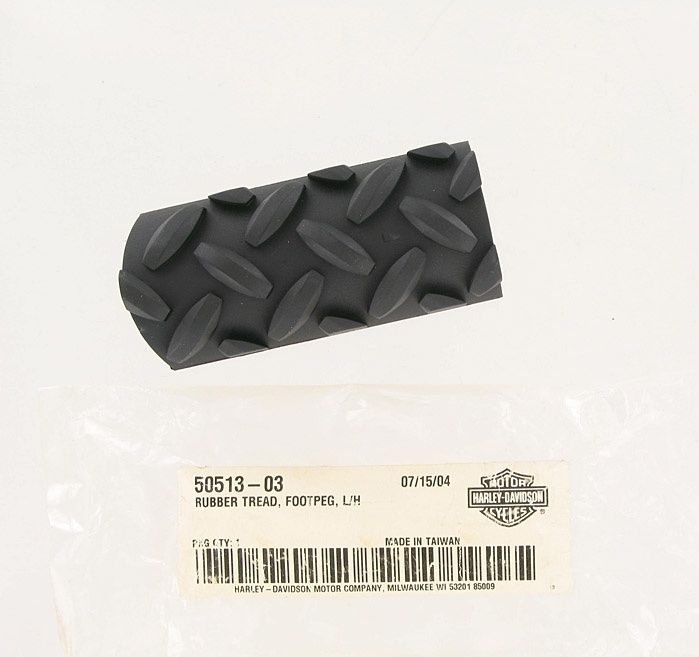 New OEM Genuine Harley-Davidson Tread Foot Peg Diamond Plate Left, 50513-03