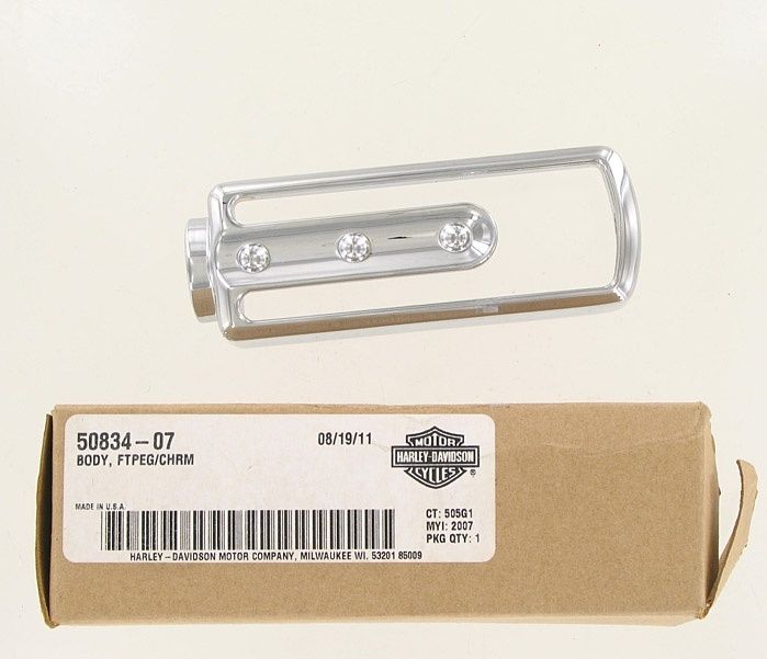 New OEM Genuine Harley-Davidson Foot Peg Body, 50834-07