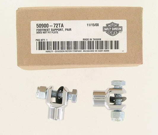 New OEM Genuine Harley-Davidson Foot Peg Supports With Hardware, 50900-72TA