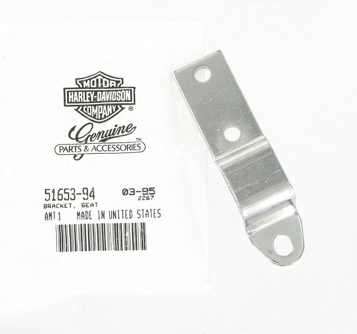 New OEM Genuine Harley-Davidson Seat Mounting Bracket, 51653-94