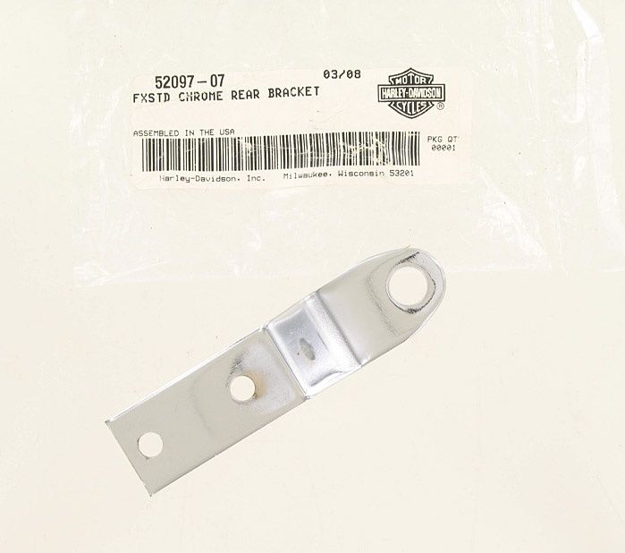 New OEM Genuine Harley-Davidson Rear Seat Bracket, 52097-07