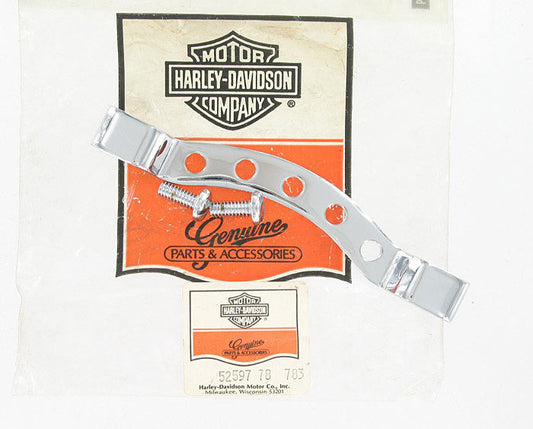 New OEM Genuine Harley-Davidson Sissy Bar Backrest Pad Bracket Kit, 52597-78
