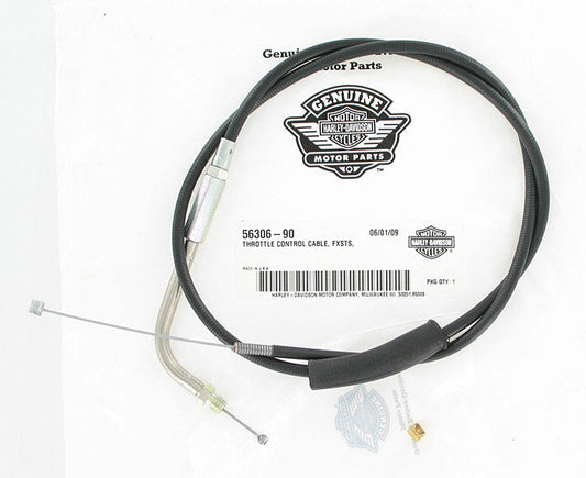 New OEM Genuine Harley-Davidson Throttle Control Cable, 56306-90