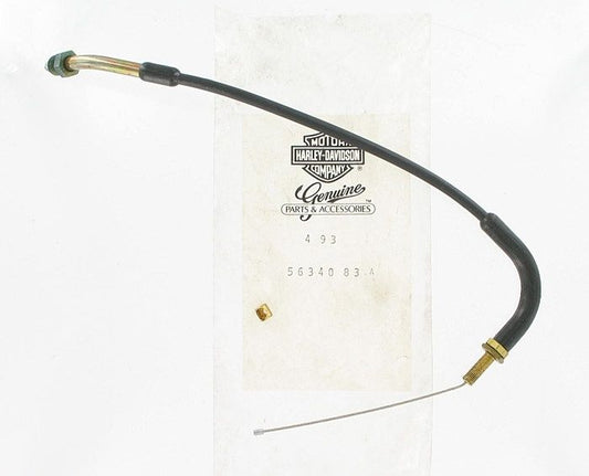 New OEM Genuine Harley-Davidson Front Throttle Cable, 56340-83A