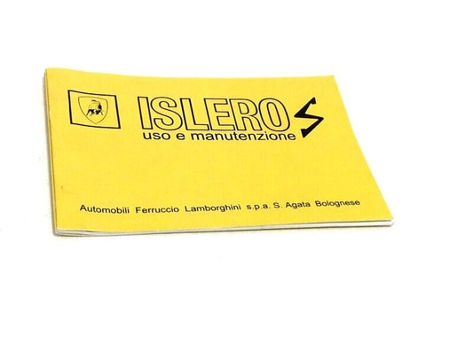 New Lamborghini Islero S Uso E Manutenzione Operating Handbook