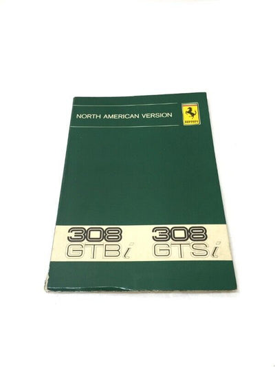 Used OEM Ferrari 308GTBi - 308GTSi Owners Handbook Manual Cat. 186/80