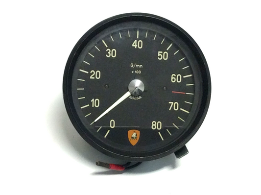 New  1969 Lamborghini Islero Engine Tachometer Rev Counter Gauge 8000 Rpm