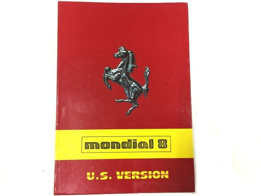 New OEM 1981-1982 Ferrari Mondial 8 USA Spec Owners Handbook Manual Cat. 215/81