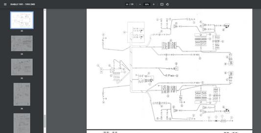 New Factory 91-93 Lamborghini Diablo Workshop Wiring Schematics