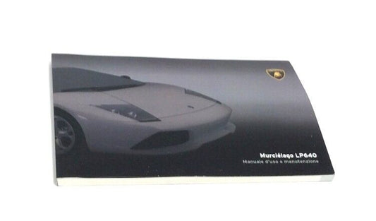 New  2006 Lamborghini Murcielago Lp640 Italian Owners Manual Handbook