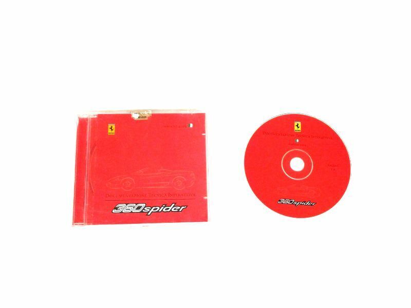 Genuine Ferrari 360 Spider Interactive Technical Repair CD  2001 Italian
