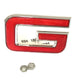 New OEM 1991-1992 GMC Jimmy, Sonoma, Canyon Grille Emblem Red & Chrome, Part # 15634639