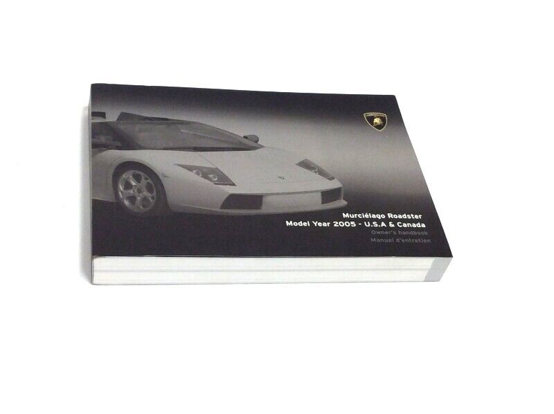New  2005 Lamborghini Murcielago Roadster USA - Canada Owners Handbook
