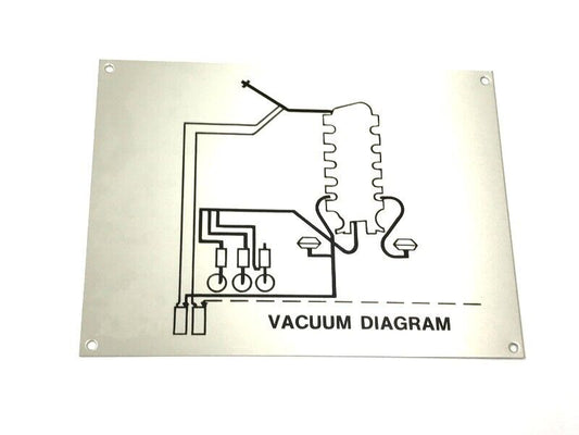 New OEM 1978-1989 Lamborghini  Countach Vehicle Vacuum Hose Routing Chassis Plate