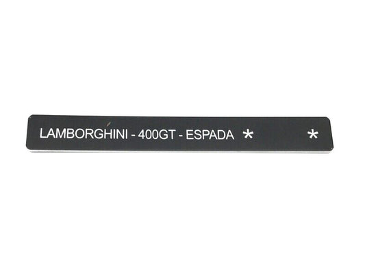 New OEM  Lamborghini Espada 400GT Vehicle Manufacturer Chassis Id Plate