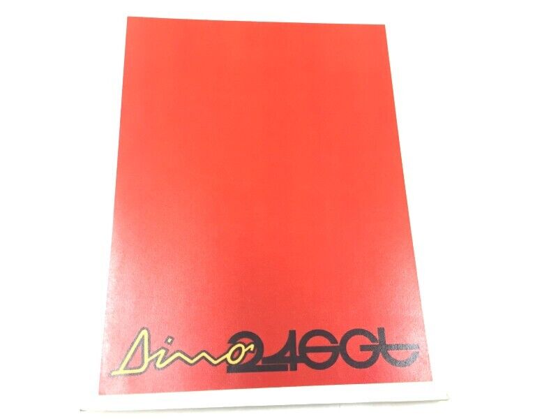 New Reprinted Ferrari Dino 246GT Owners Manual Handbook