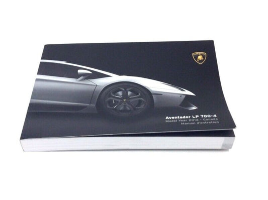 New  2012 Lamborghini Aventador Lp700-4 Canada Spec Owners  Manual Handbook